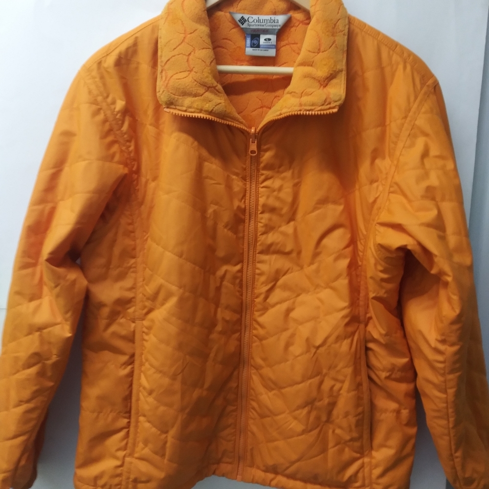 Columbia vertex core orange jacket